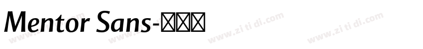 Mentor Sans字体转换